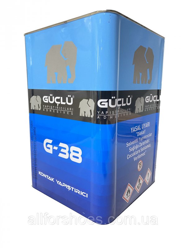 Guclu G38 полихлоропреновый клей, для кожи и кожзама, дерева, пробковых изделий и каучука